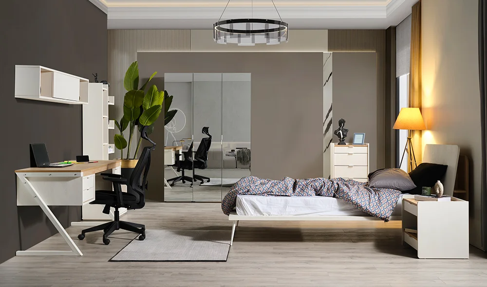 Moderno Genç Odası - 3 Kapılı Aynal?