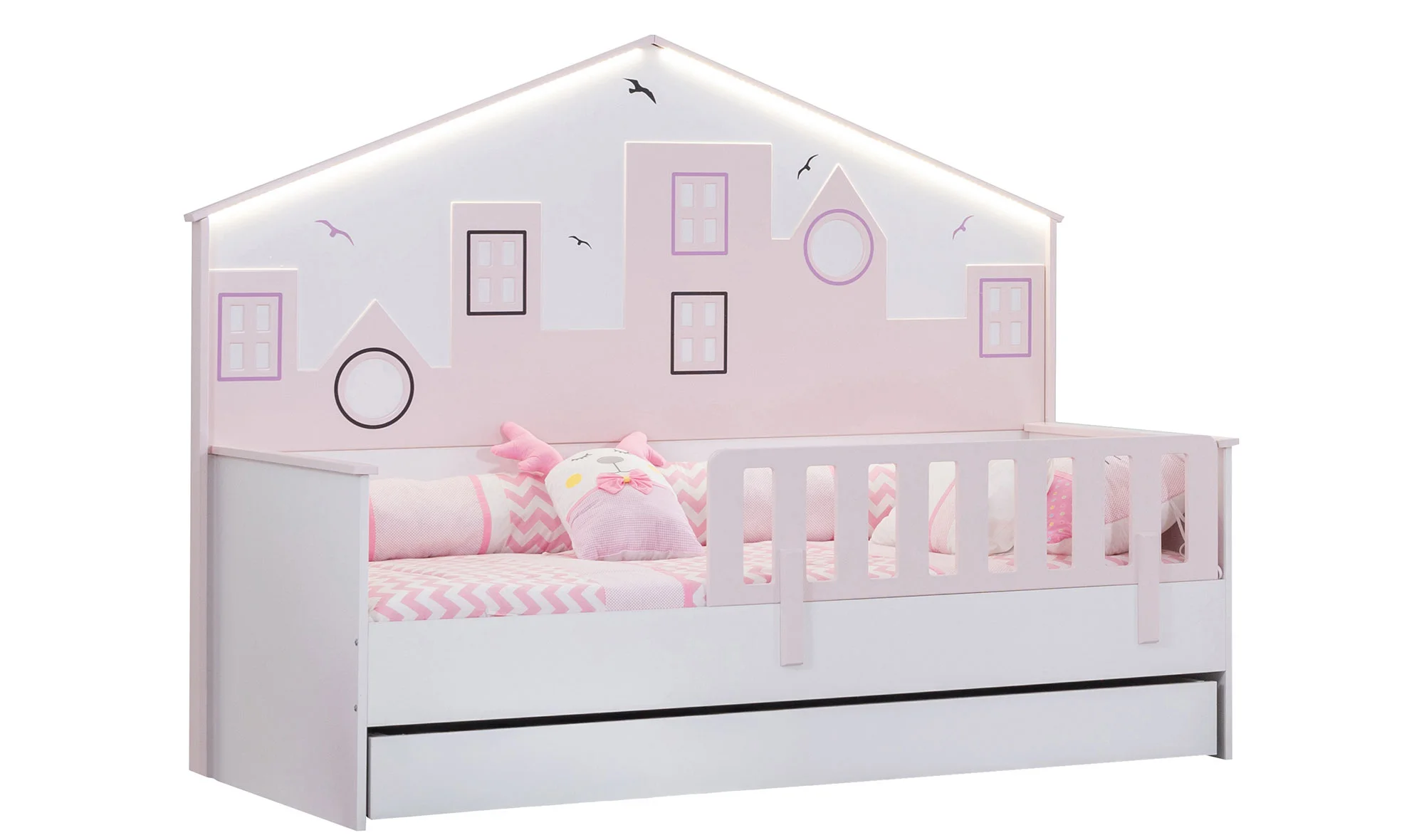 Ozzo Montessori Karyola - Pembe