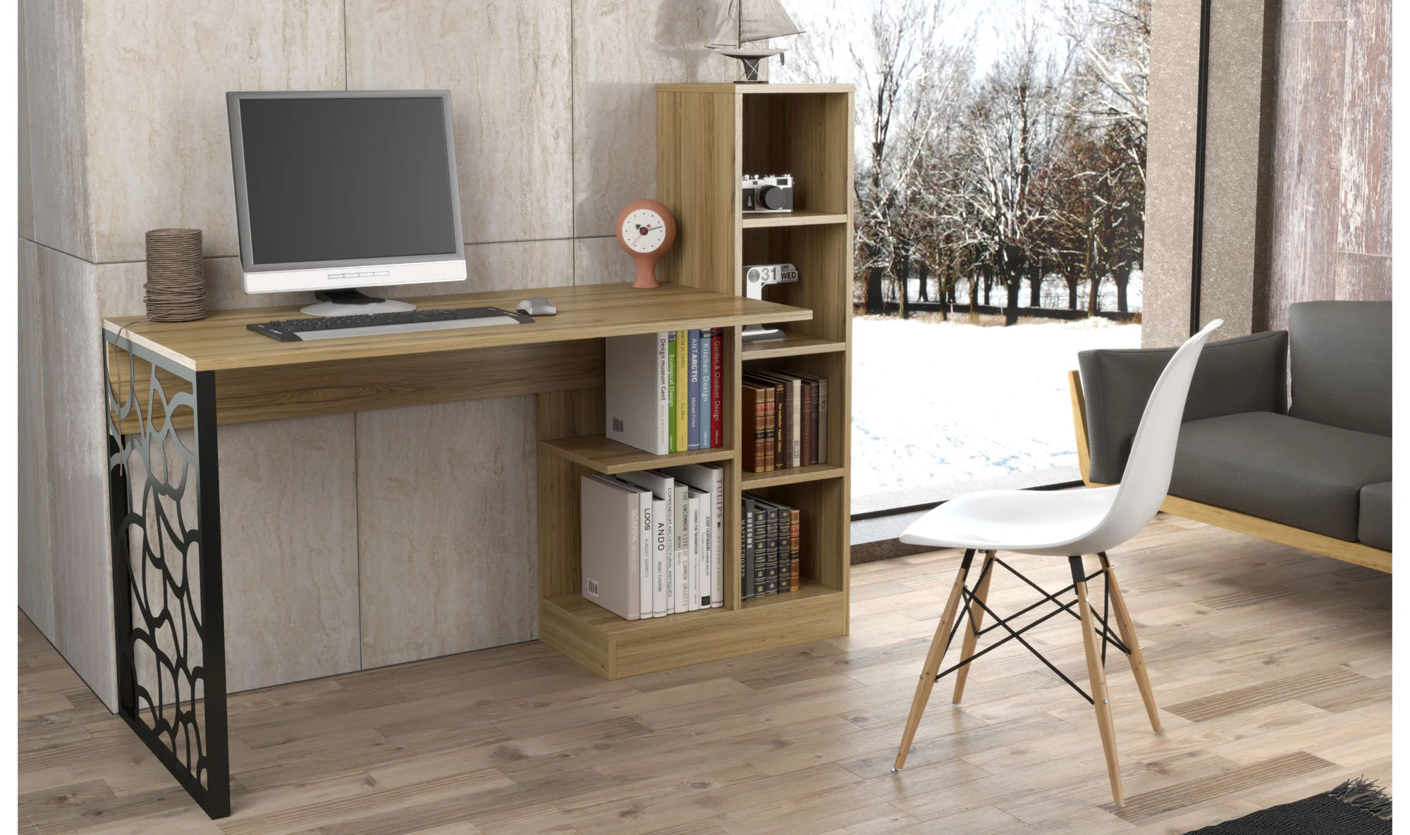 Supra Çal??ma Masas? - Kitaplıkl?