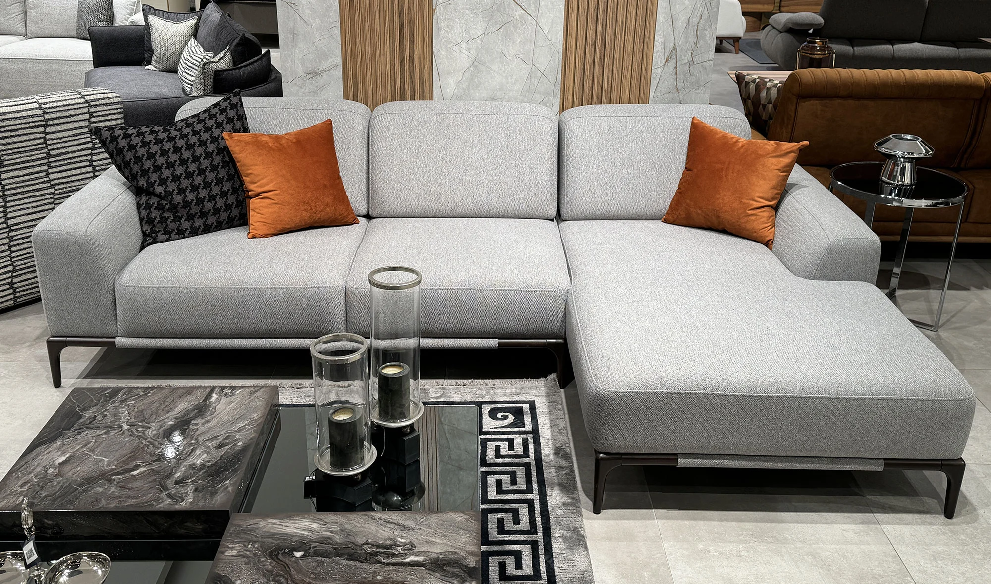 Albero Relax Köşe Takımı - Gri