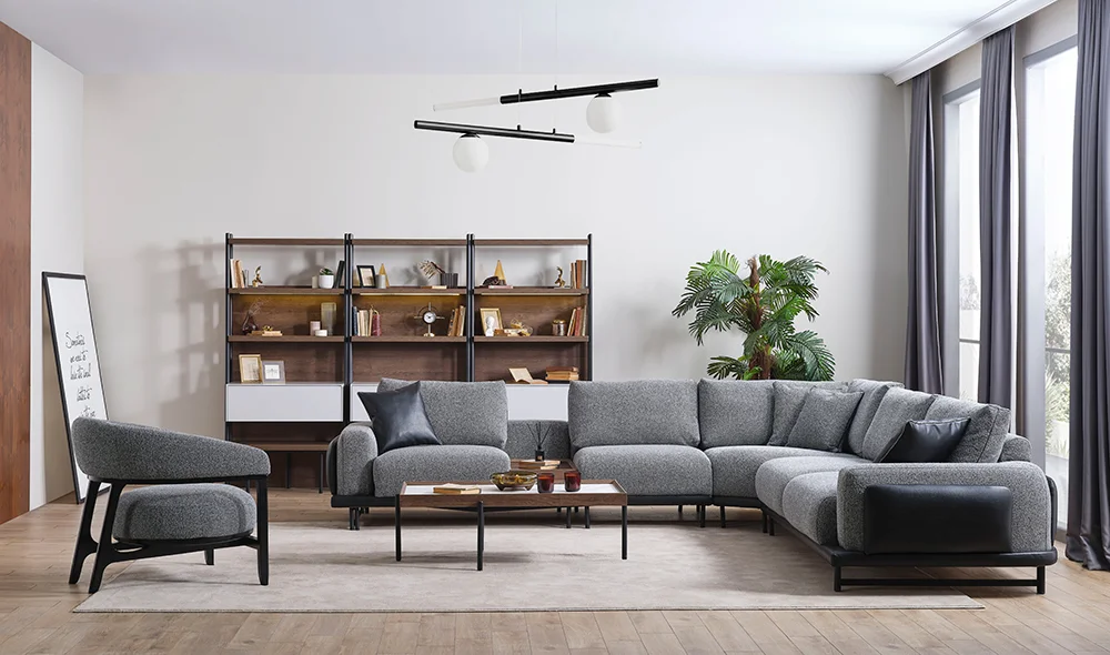 Gusto Köşe Takımı - Gri