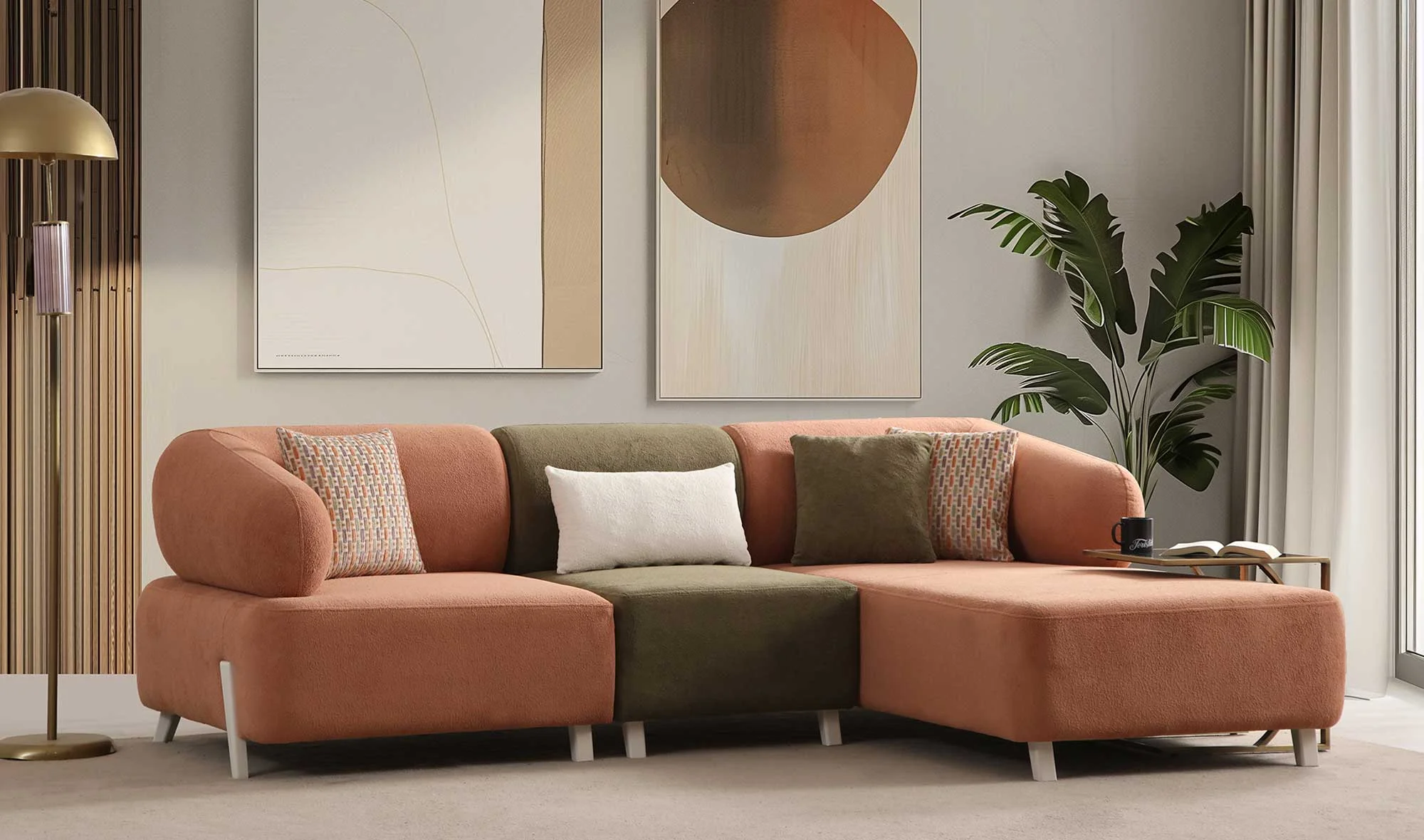 Ramona Köşe Takımı - Renkli