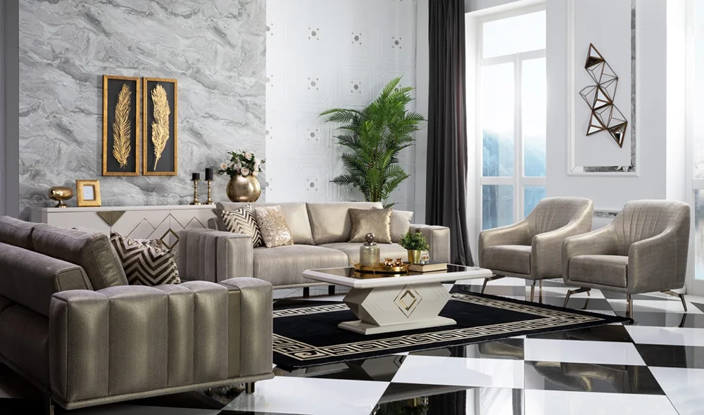 Alfa Salon Takımı Bej