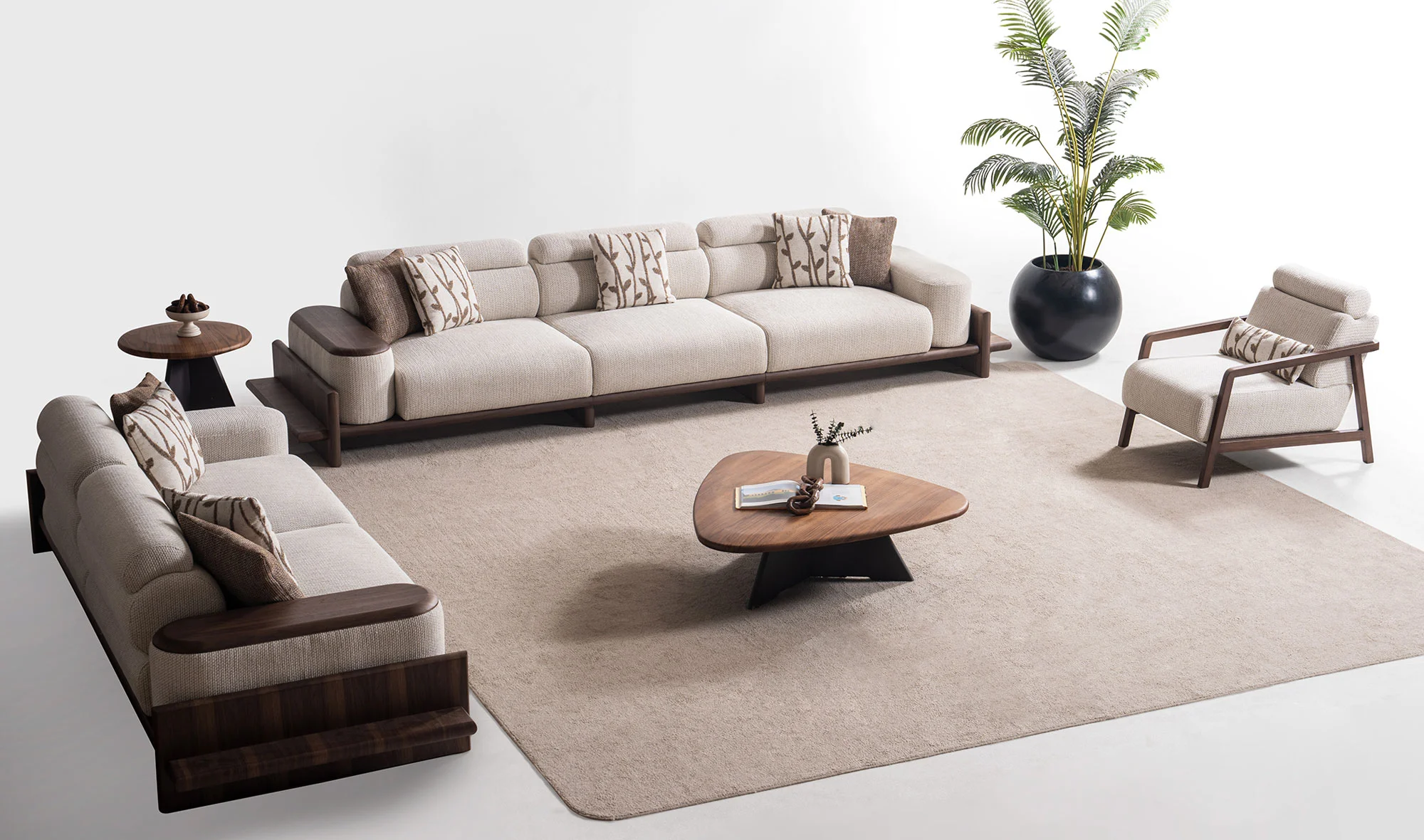 Alya Koltuk Takımı - Krem