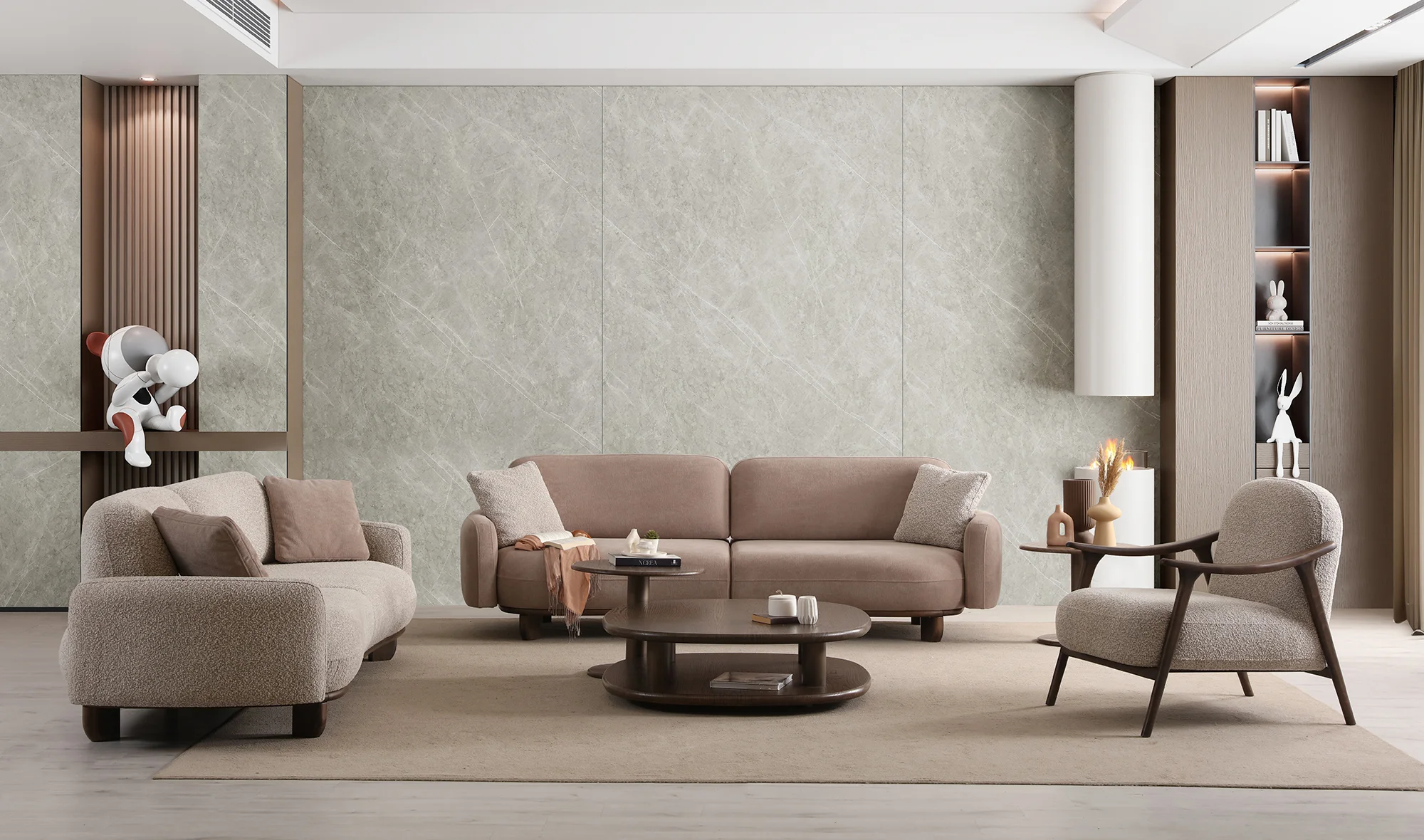 Areka Koltuk Takımı - Ceviz