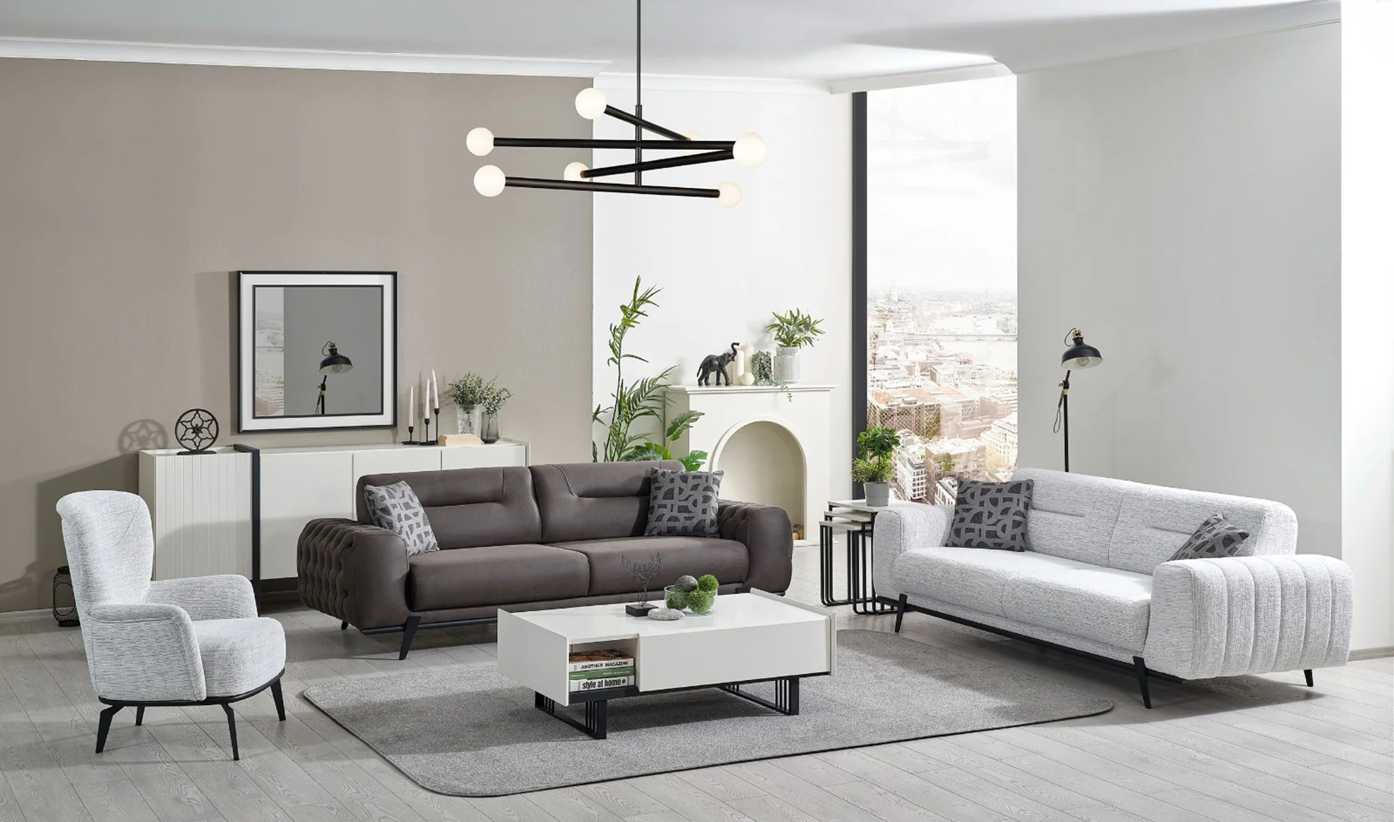 Arven Koltuk Takımı - Gri