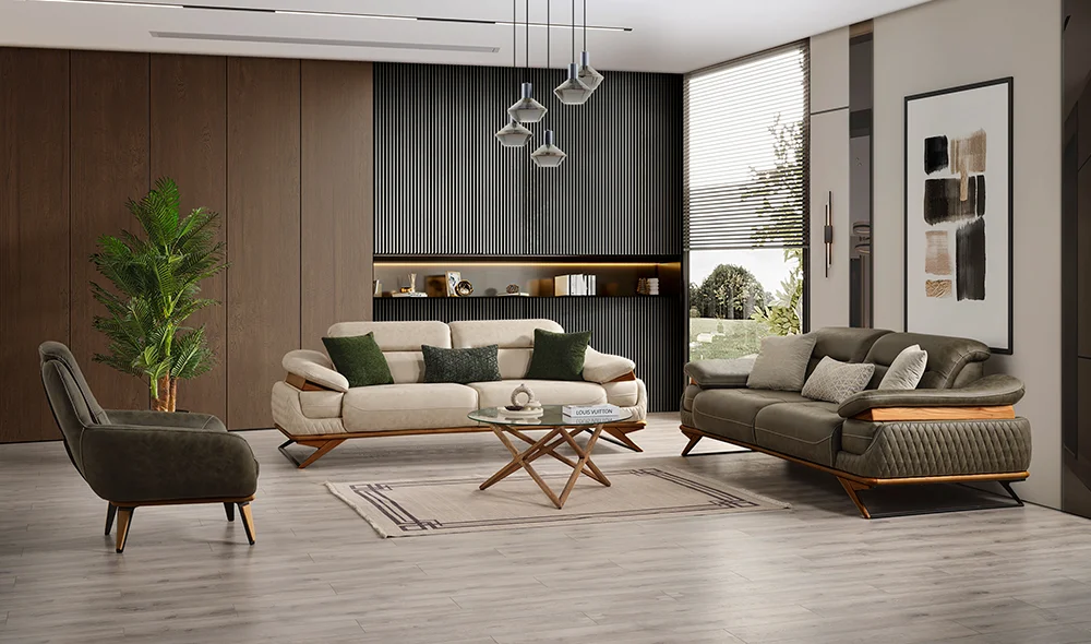 Aura Koltuk Takımı - Ceviz