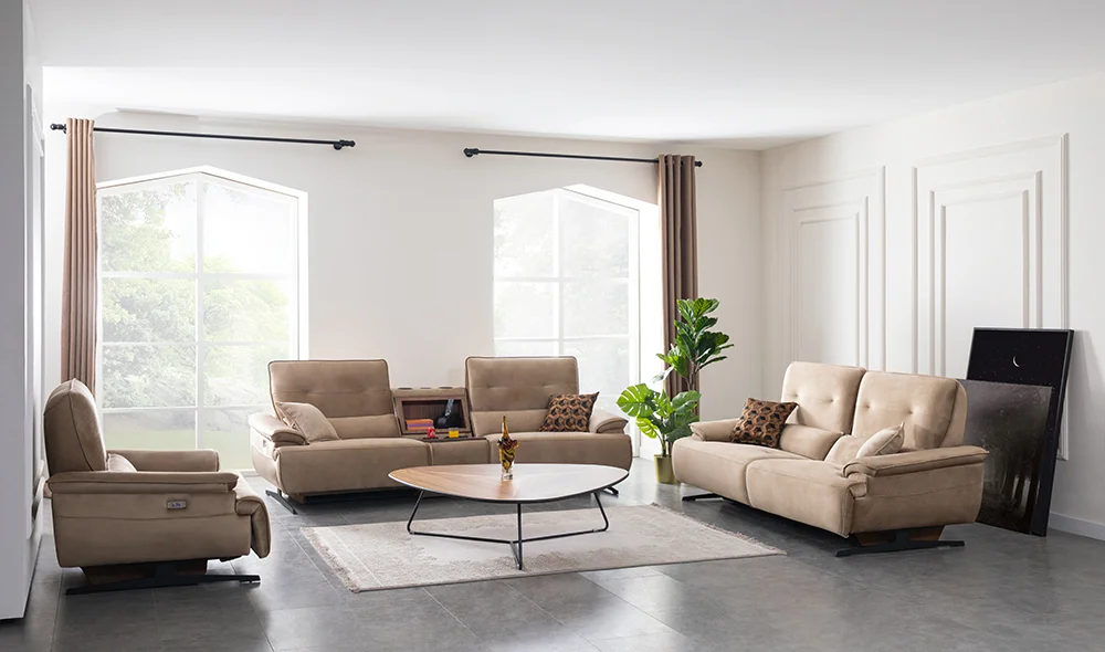 Bornova Motorlu Koltuk Takımı - Cappuccino