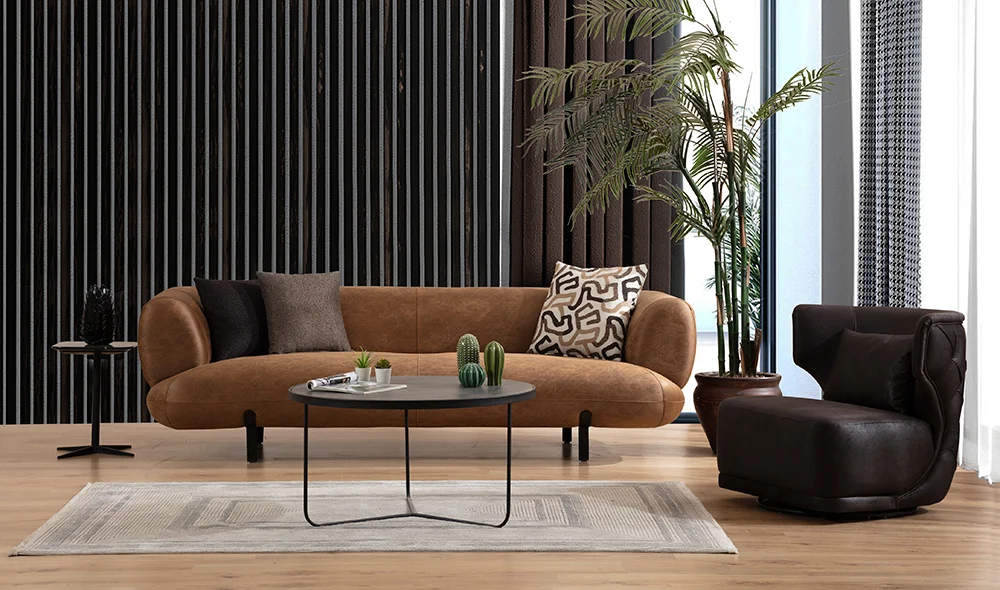 Brown Koltuk Takımı - Kahverengi