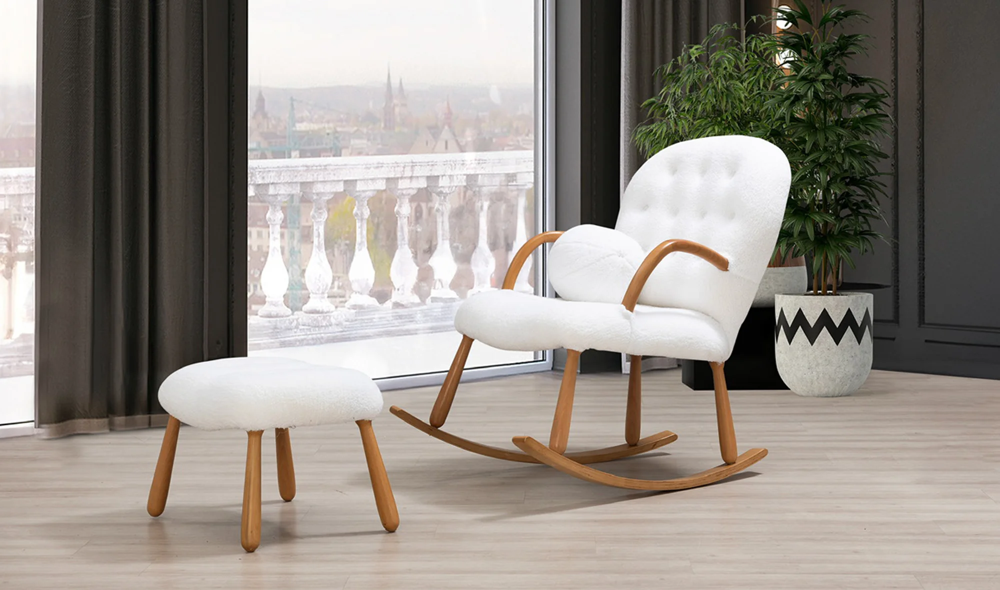 Bunny Puflu Sallan?r Koltuk