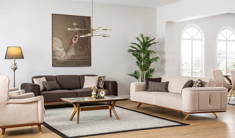 Duke Koltuk Takımı - Kahverengi