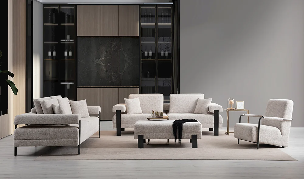 Everest Koltuk Takımı - Siyah - Dokuma