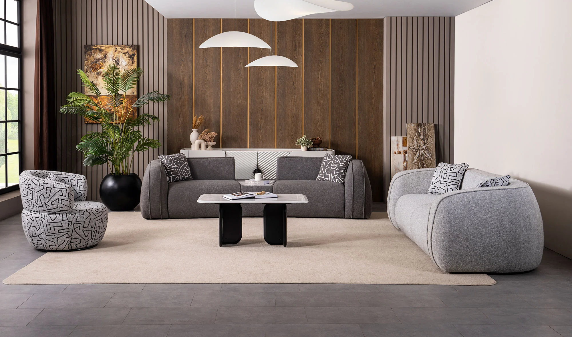 Lantes Koltuk Takımı - Antrasit