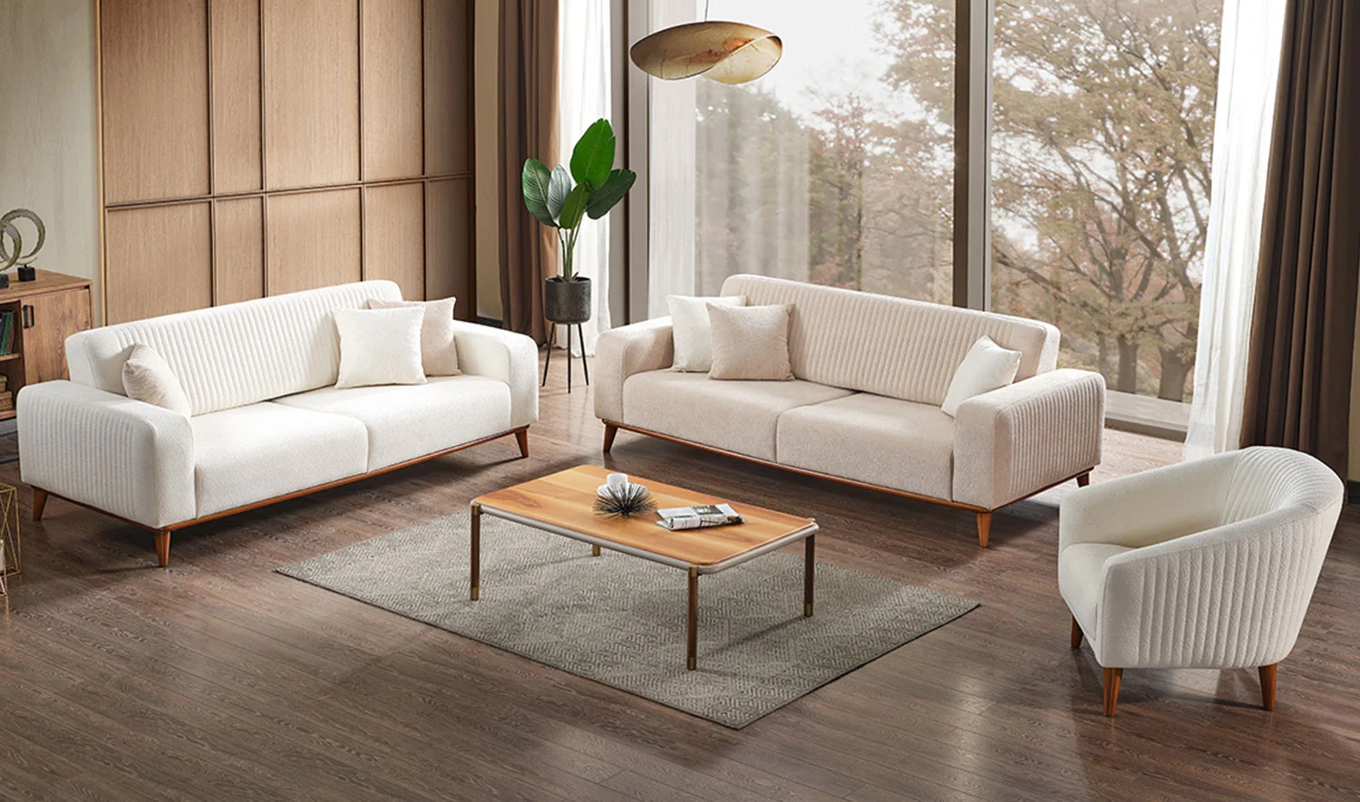 Madlen Oturma Grubu Metal Kasa