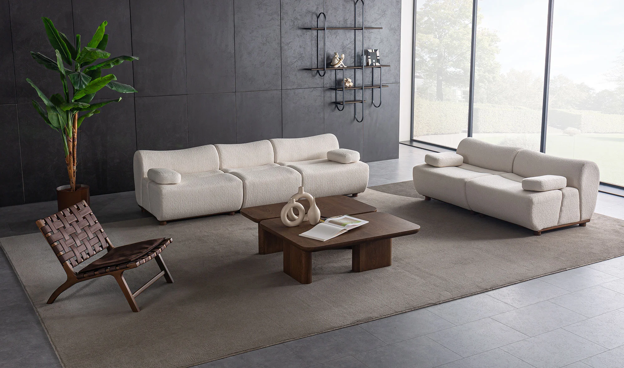 Mina Koltuk Takımı - Beyaz