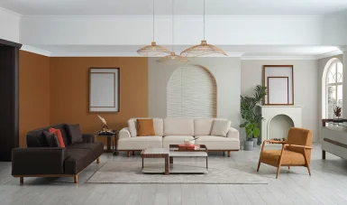 Minotti Ahşap Koltuk Takımı