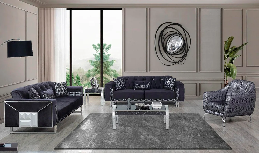 Nehir Gümüş Salon Takımı