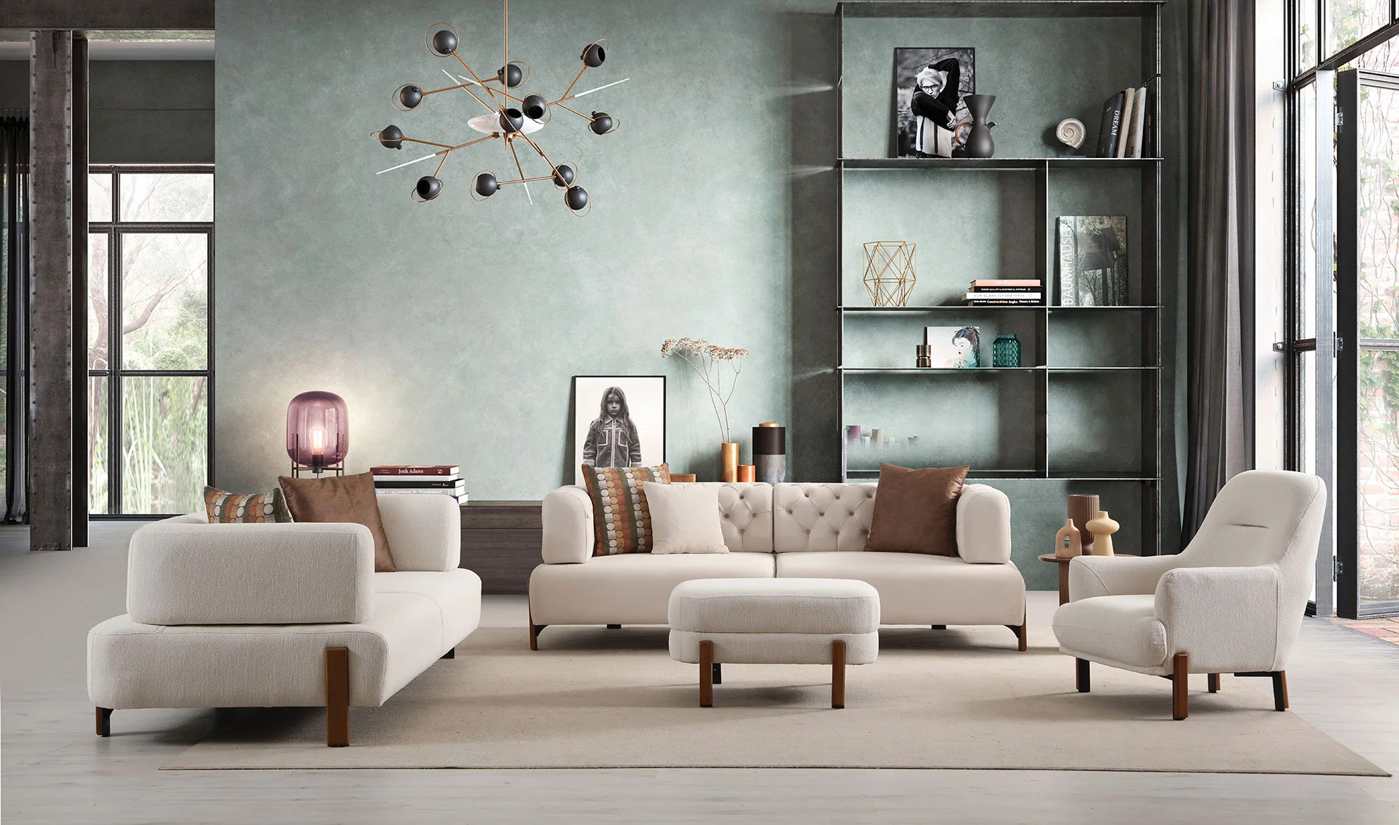 Nesta Koltuk Takımı - Yatakl? - Ah?ap Ayakl?