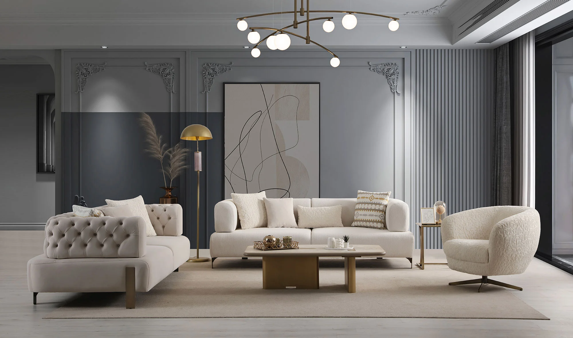 Nesta Koltuk Takımı - Yatakl? - Metal Ayakl?