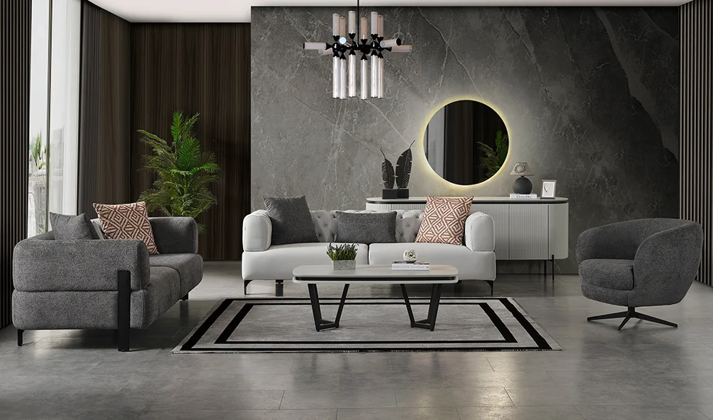 Nesta Yeni Gri Koltuk Takımı