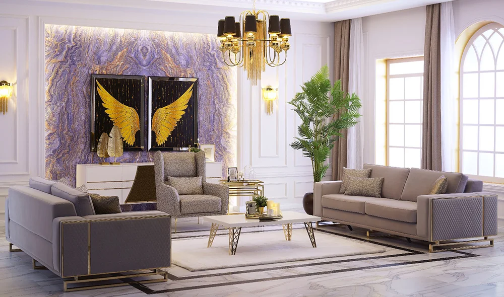 Olena Gold Koltuk Takımı