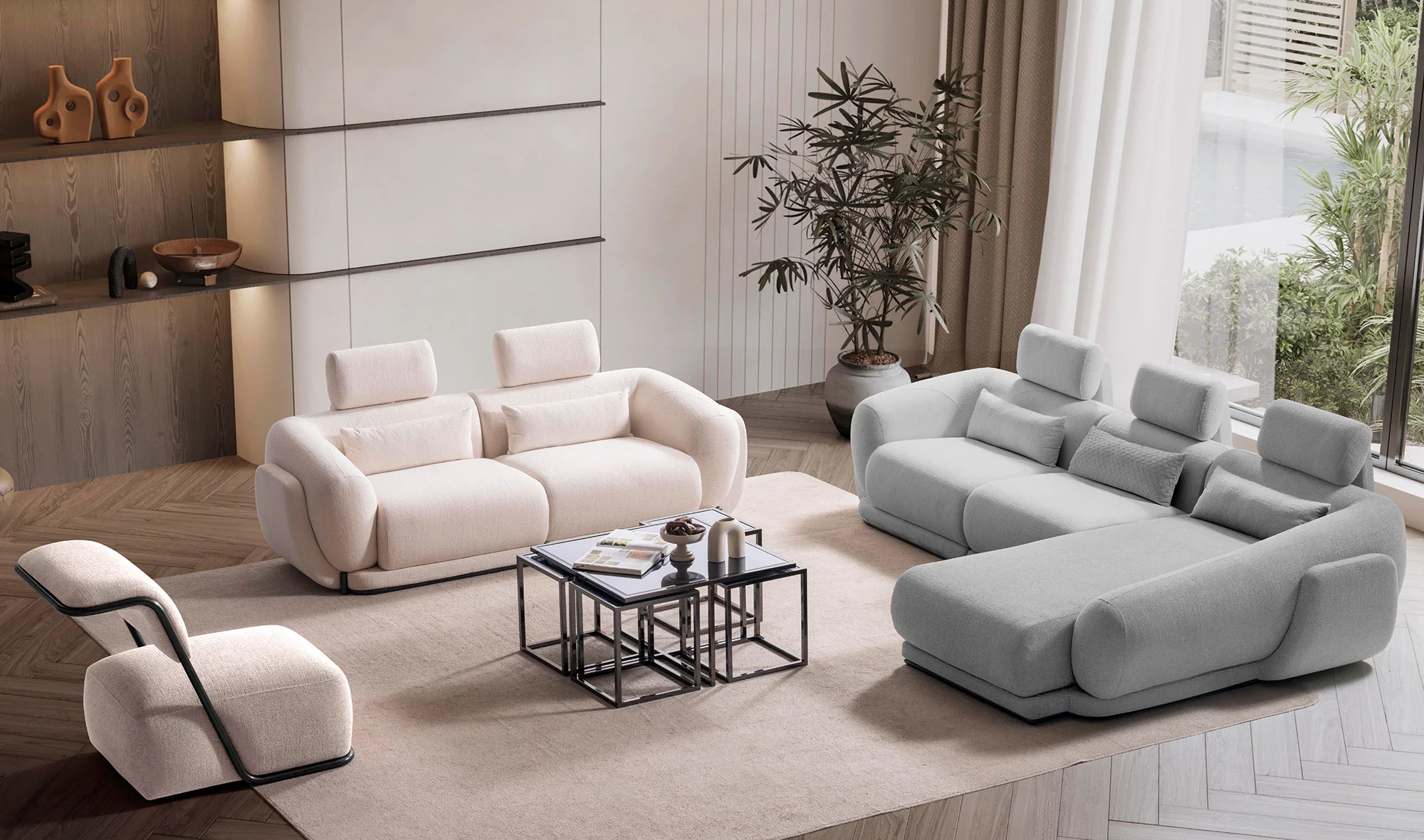 Positano Koltuk Takımı - Köşeli - Colorful