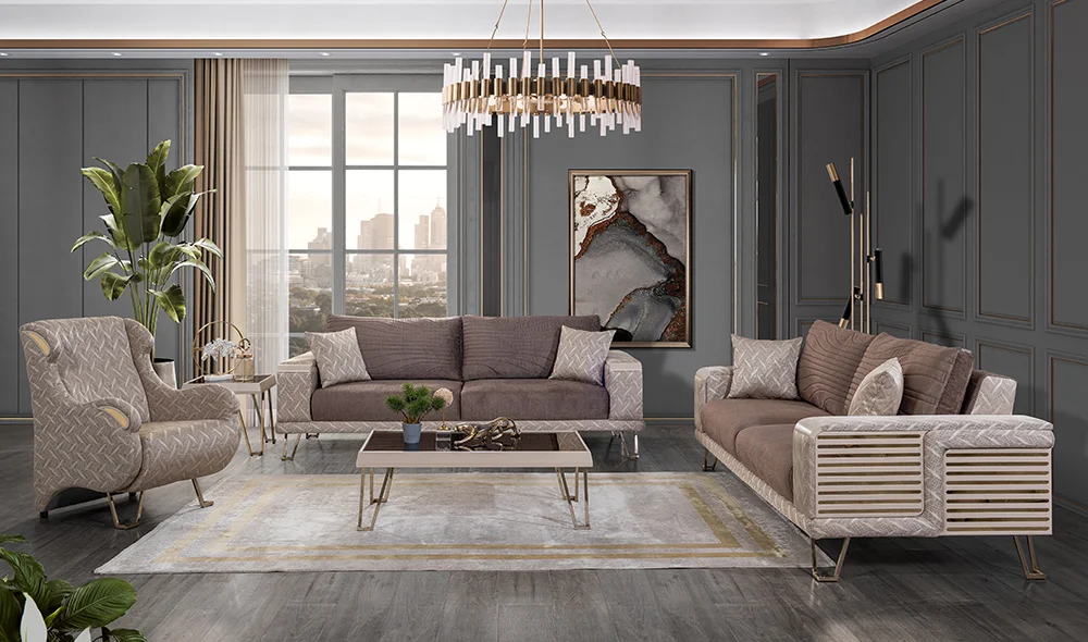 Praga Salon Takımı - Kahve