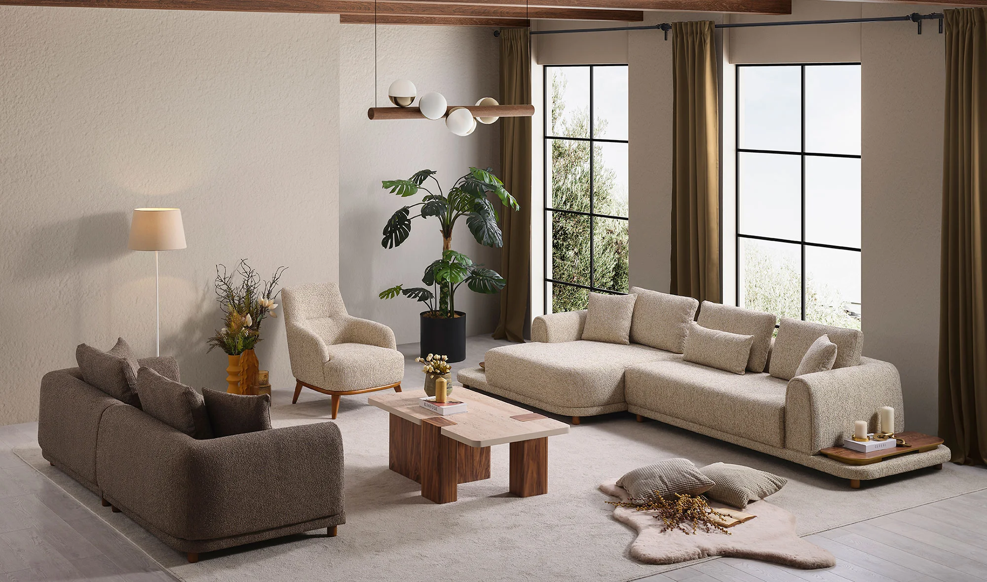 Sofia Koltuk Takımı - Köşeli