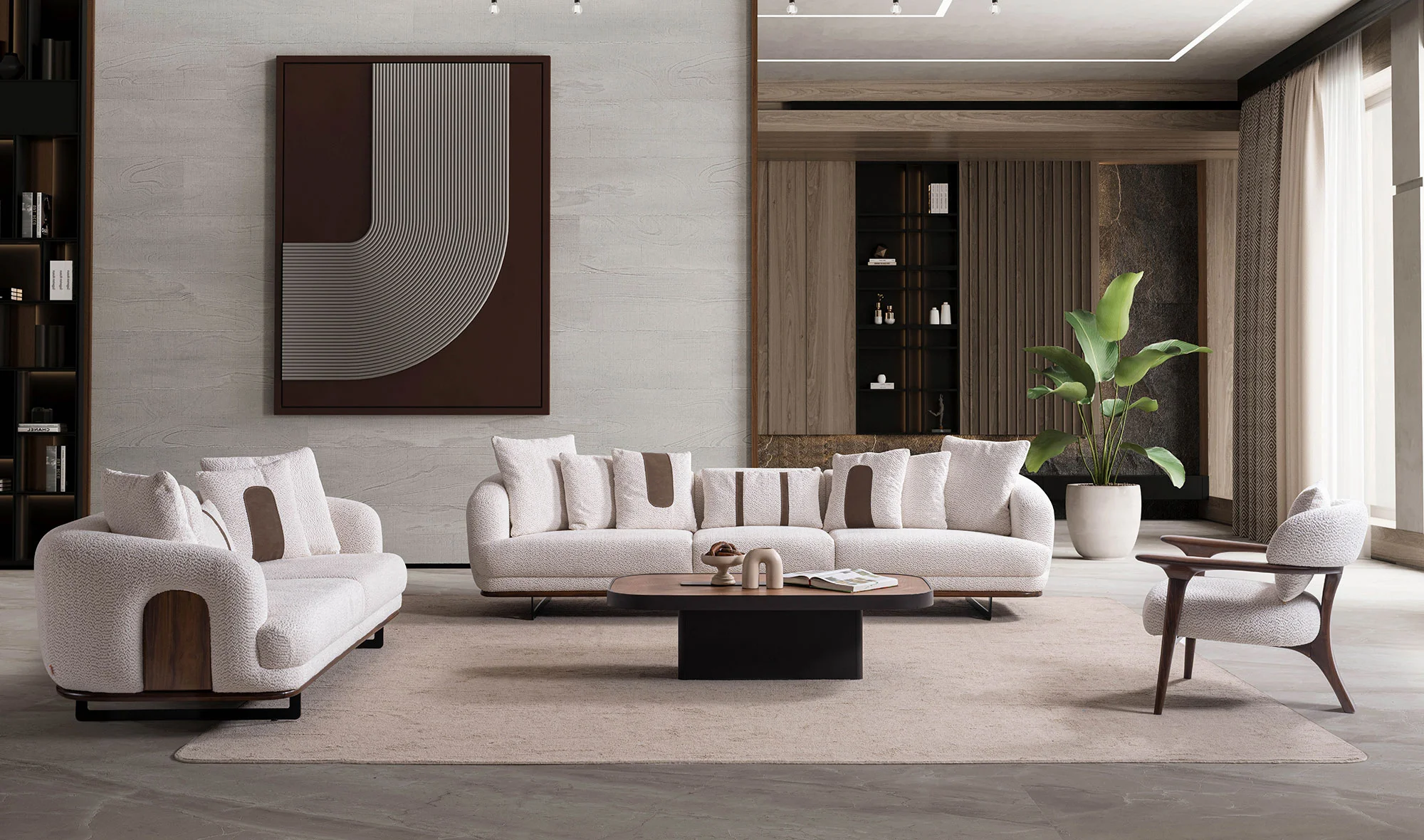 Velovis Koltuk Takımı - Beyaz