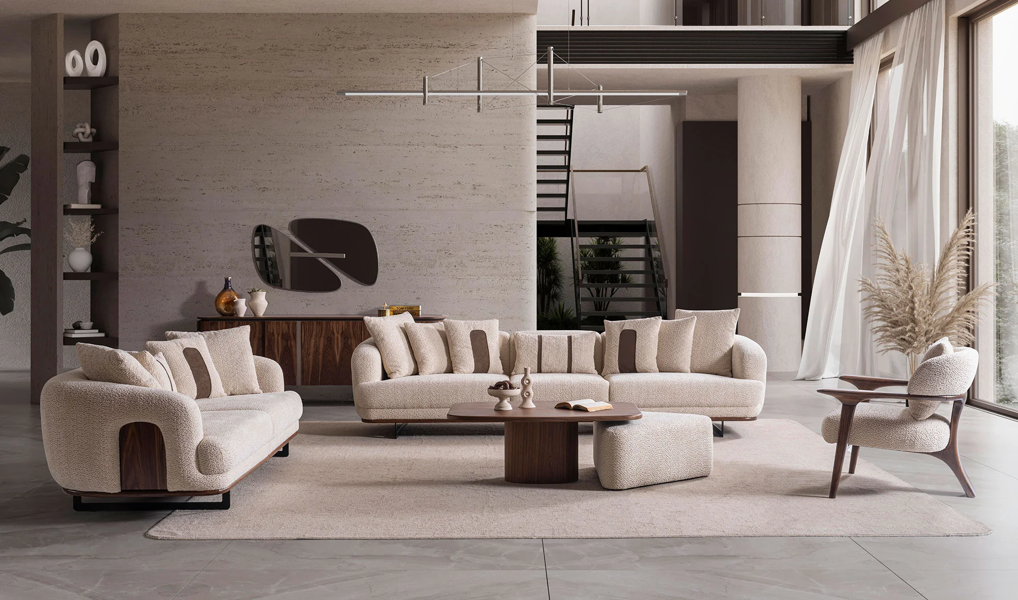 Velovis Koltuk Takımı - Krem