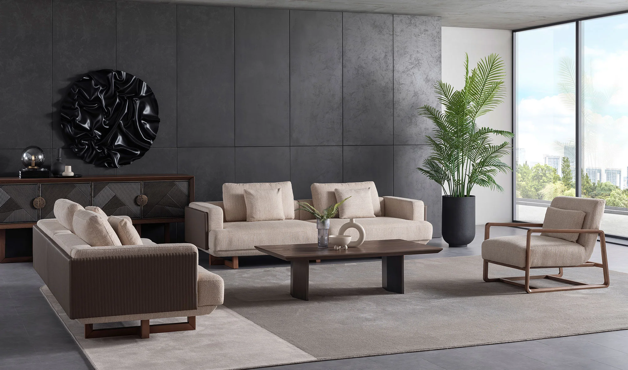 World Koltuk Takımı - Kahve