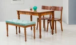 Açılır Yemek Masası + 2 Sandalye + Bench