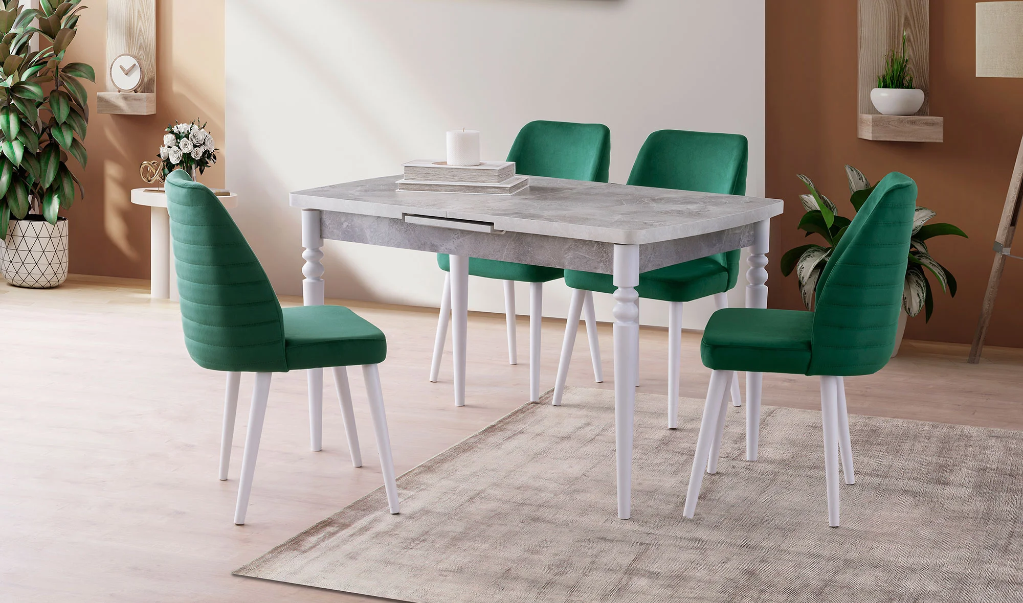 Alinda Yemek Masas? Takımı - Ye?il