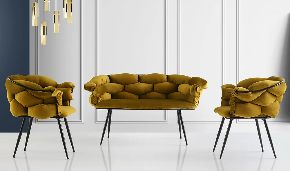 Balon Yeşil Çay Seti Koltuk V2