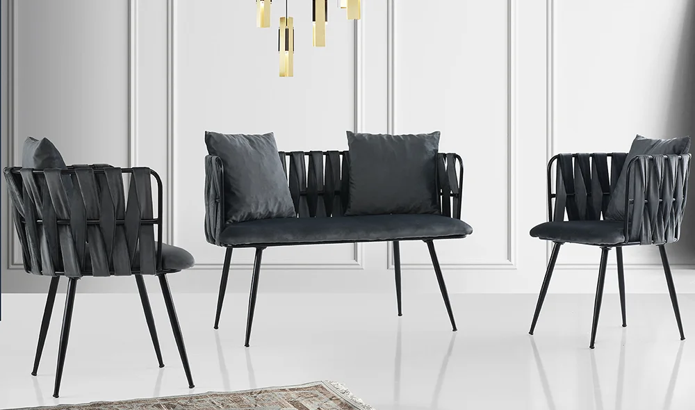 Ç?nar Antrasit Çay Seti Koltuk