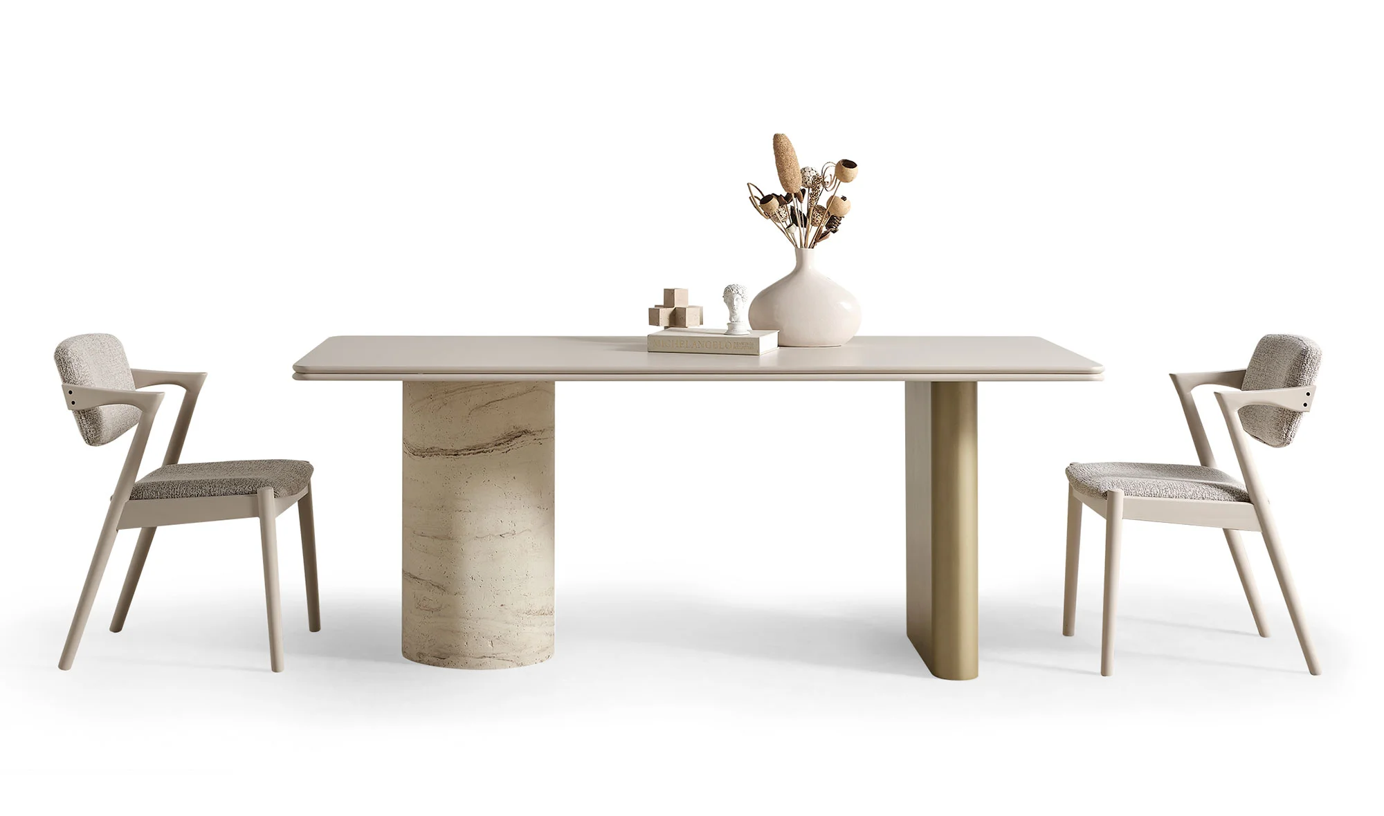 Elizabeth Yemek Masas? Takımı - Bej