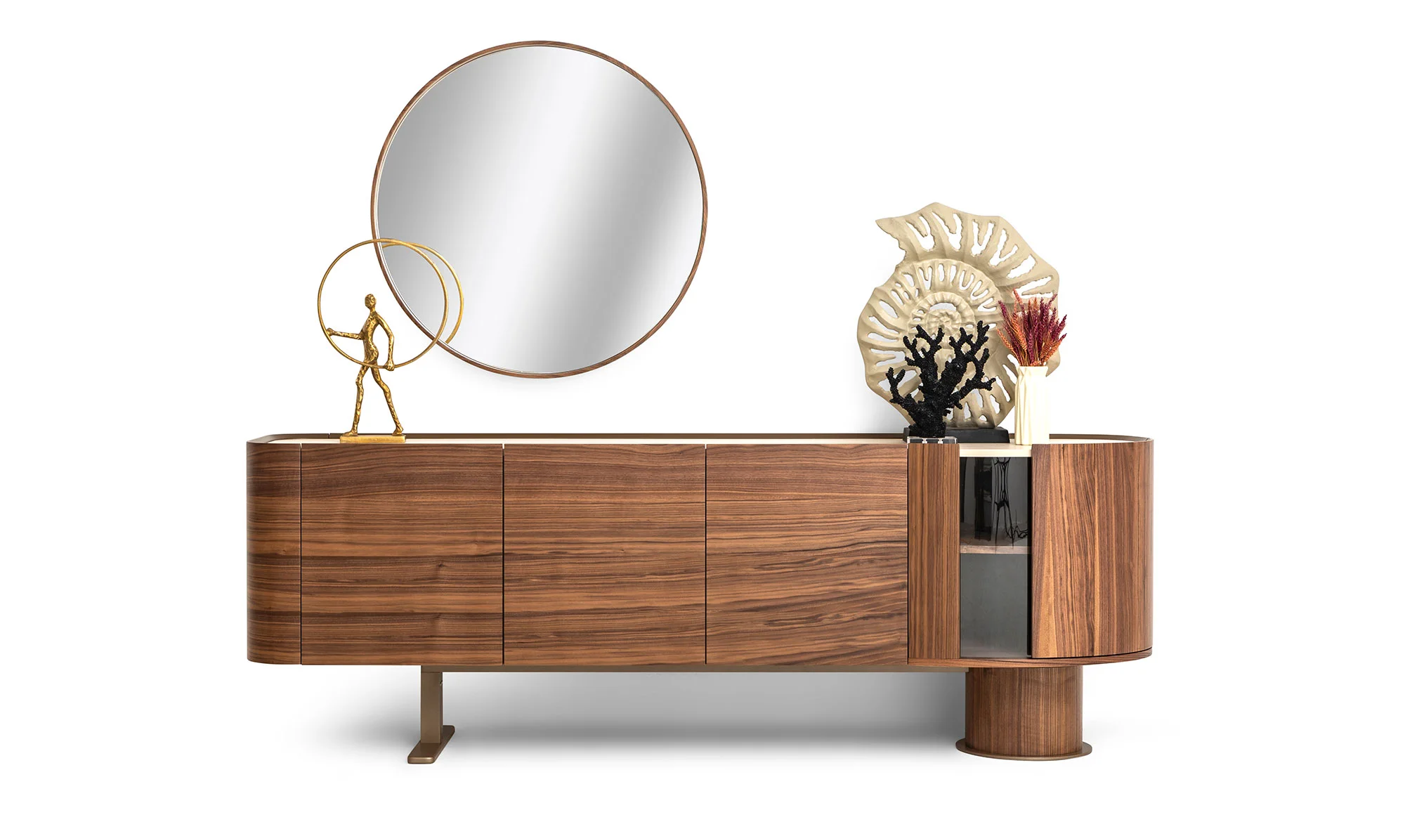 Messina Konsol - Ceviz