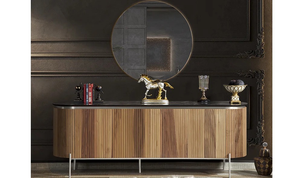 Mood Ceviz Gümüş Konsol