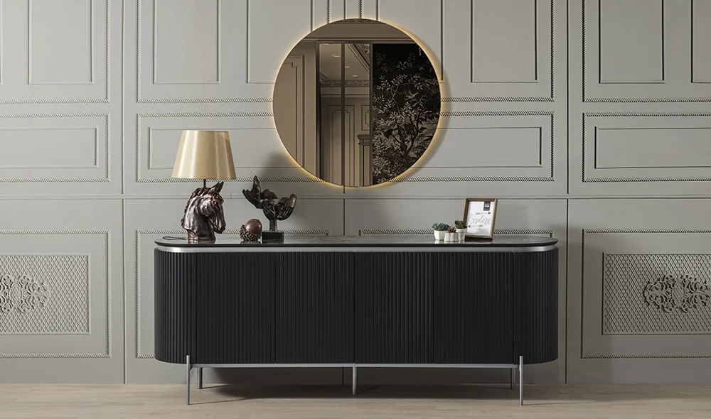 Mood Siyah Gümüş Konsol