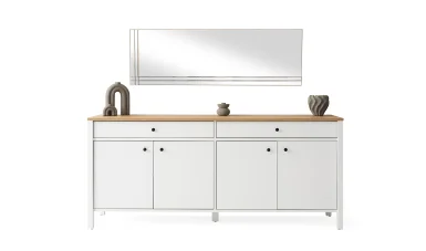 Rome Konsol - Beyaz Meşe