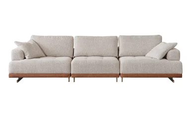 Adessa Dörtlü Kanepe - Kahverengi