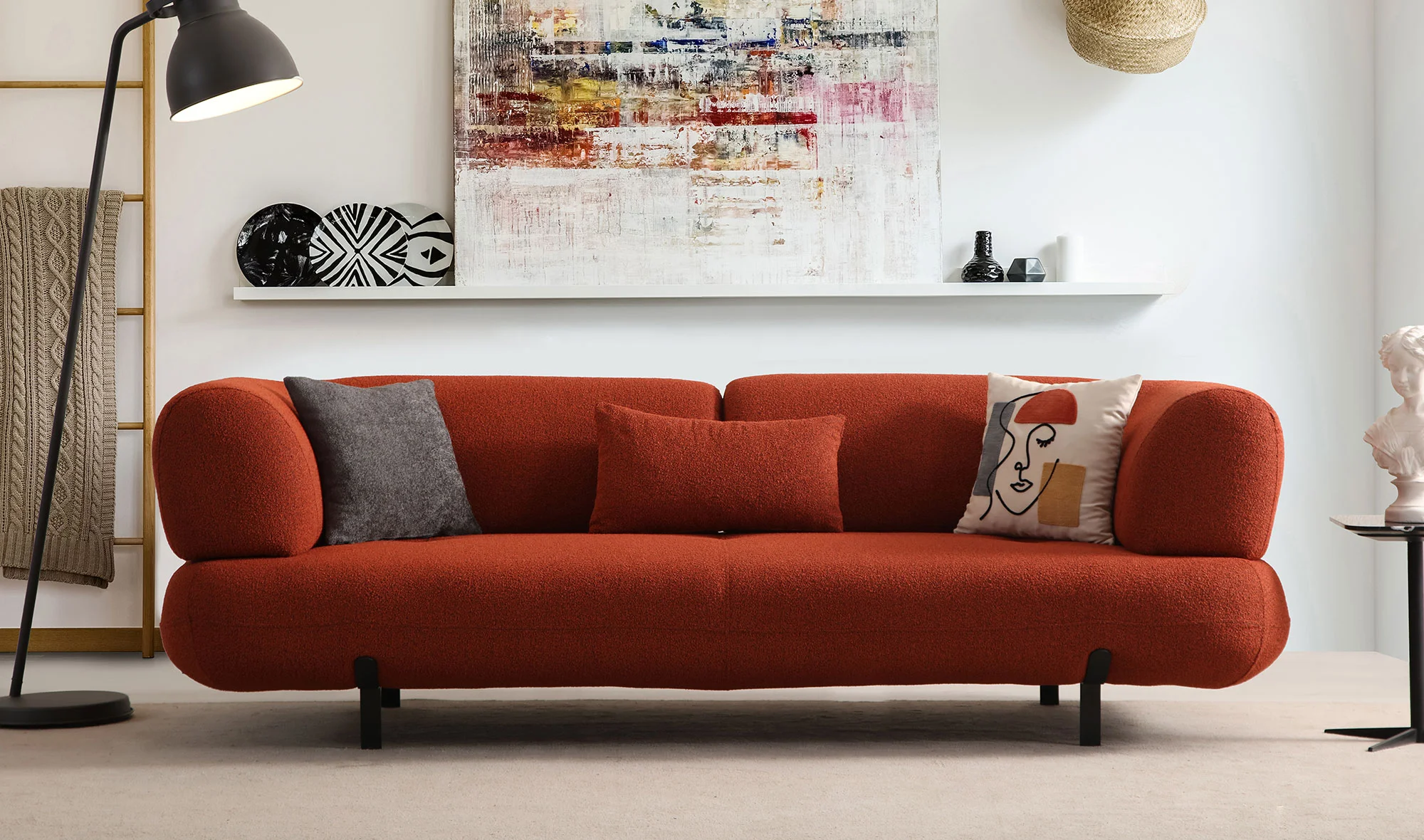 Brown Kanepe - Yatakl? - Metal Ayakl?