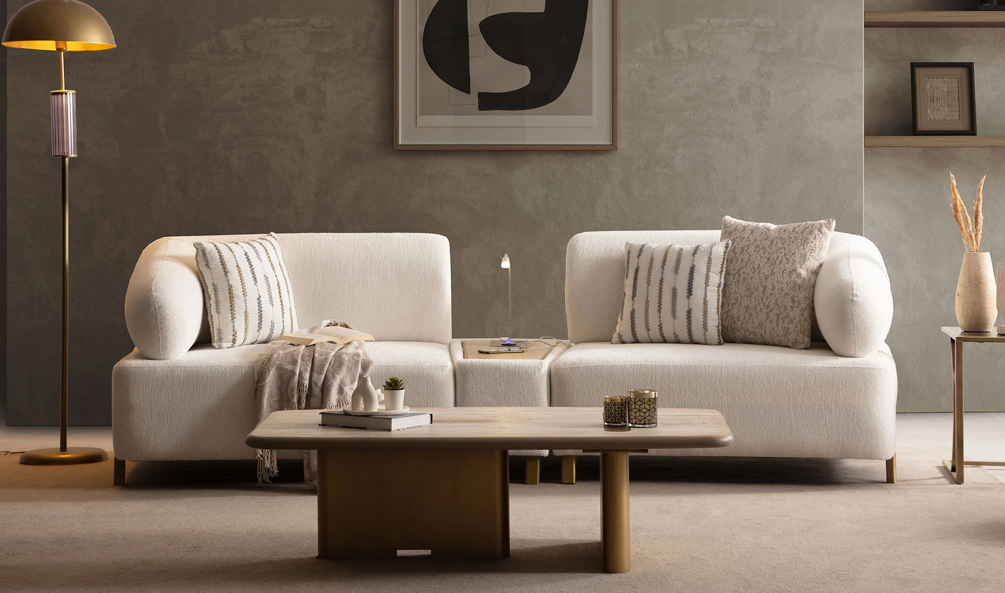 Ramona Kanepe - İç Sehpal? - Antik Gold