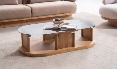 Bitez Orta Sehpa - Elips - Meşe