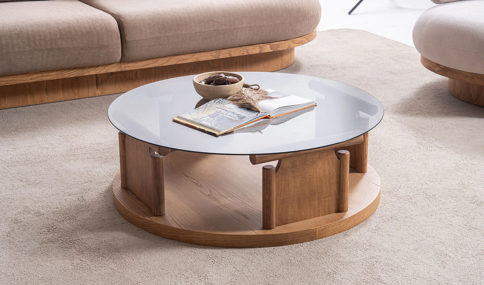 Bitez Orta Sehpa - Yuvarlak - Me?e