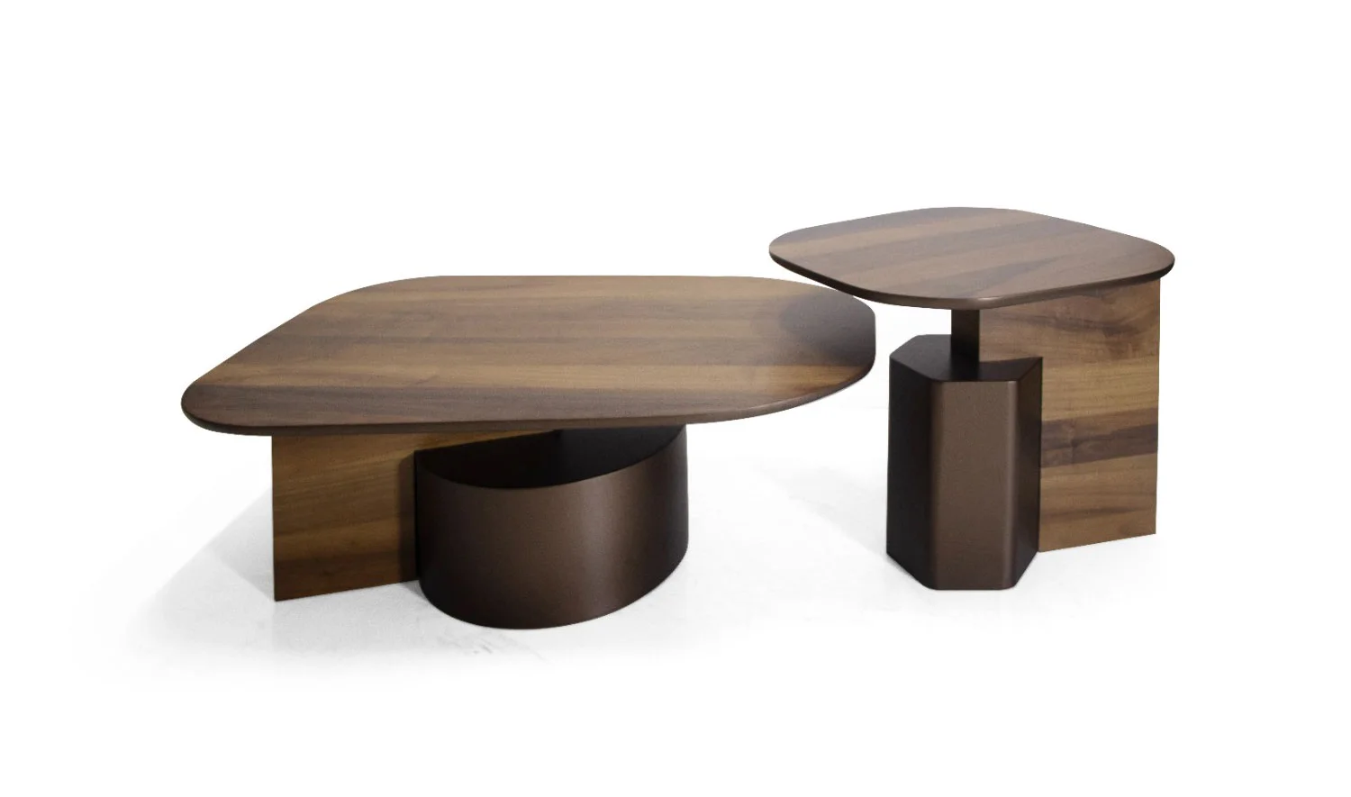 Carpet Orta Sehpa Seti - Ceviz