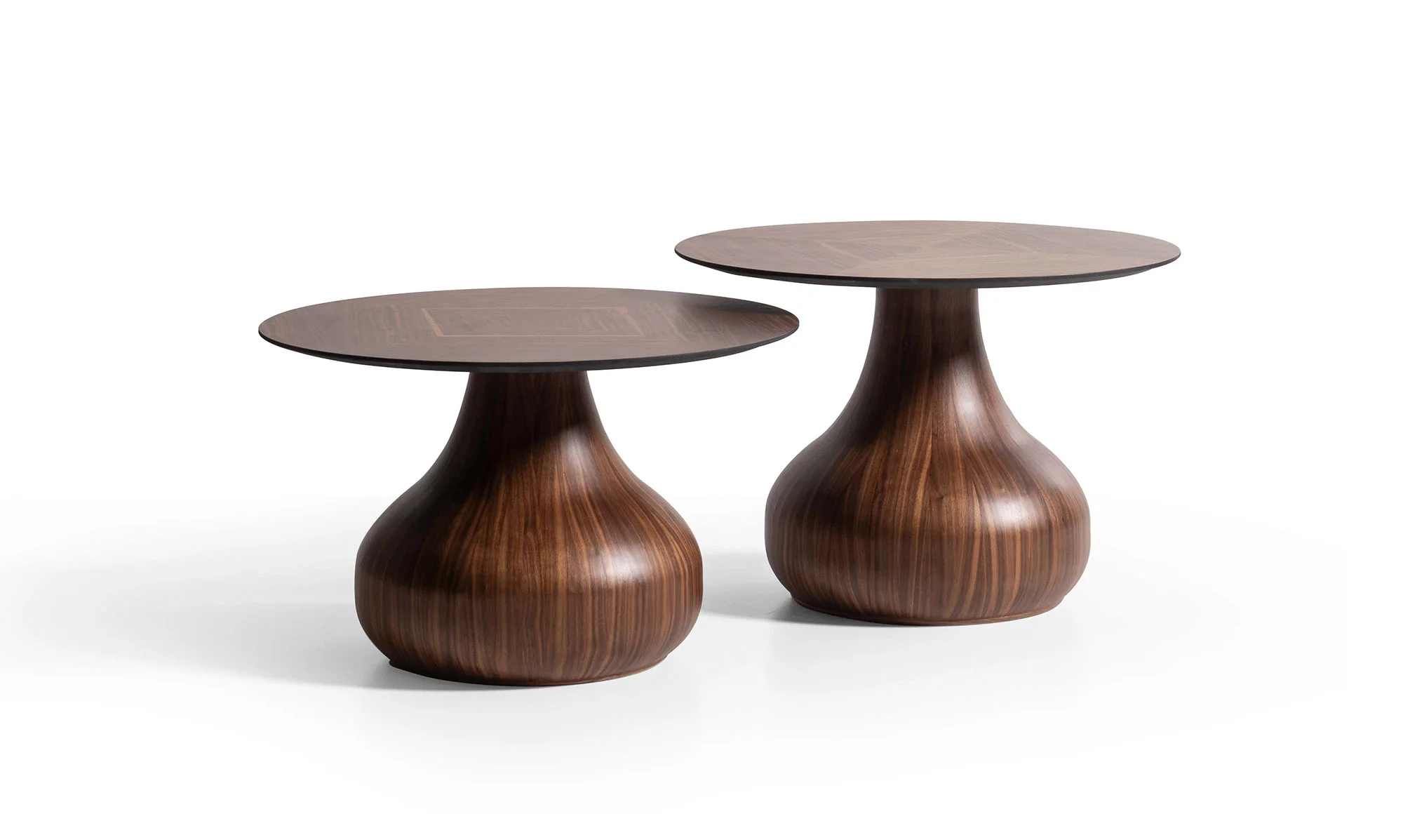 Chia İkili Sehpa Seti - Ceviz