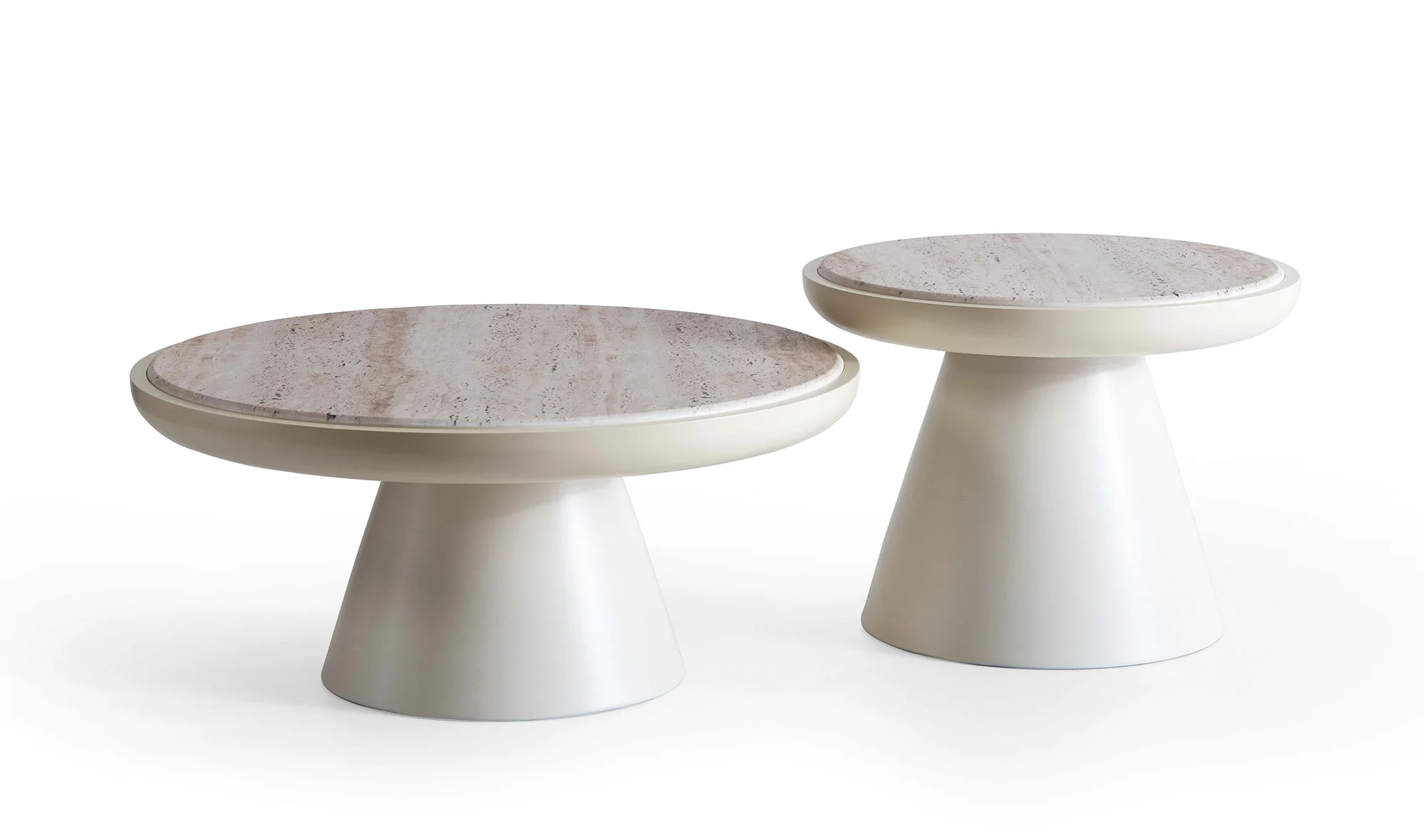 Cubic Sehpa Seti - Plus Krem