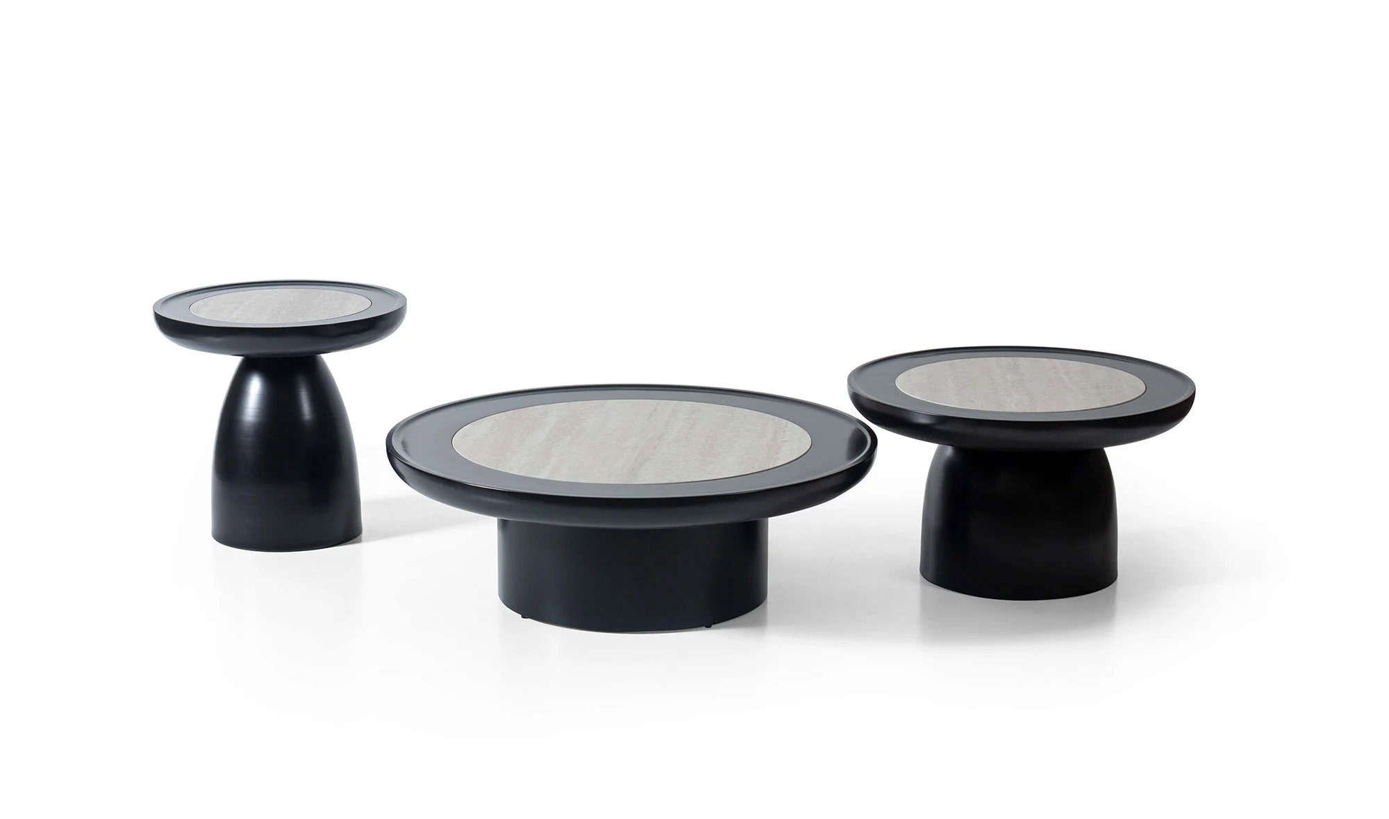 Dyno Sehpa Seti - Porselen - Siyah