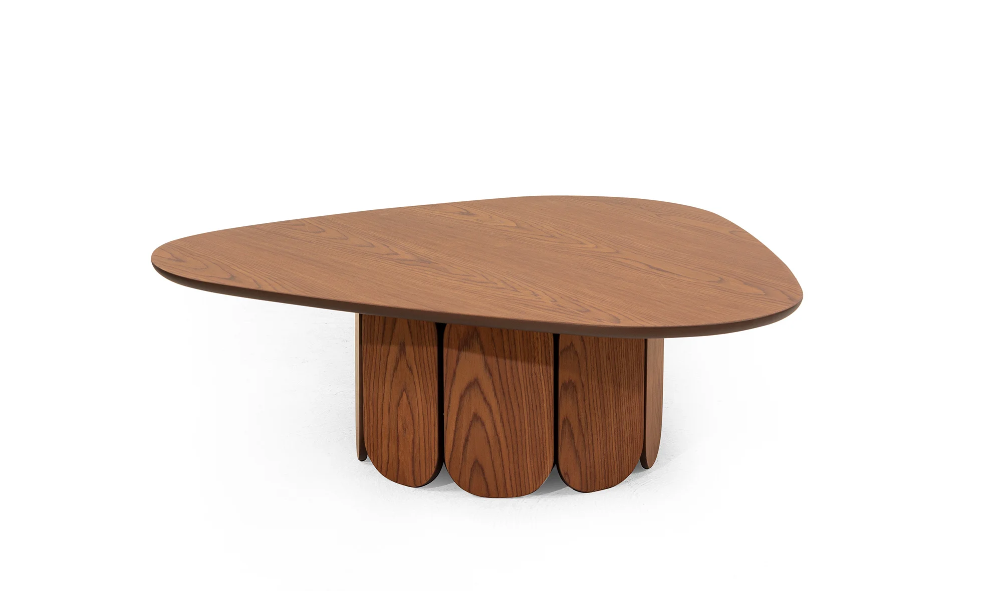 Mandala Ceviz Orta Sehpa - Üçgen